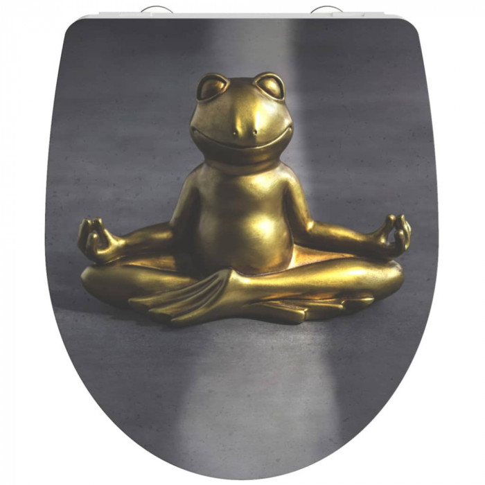 SCH&Uuml;TTE Scaun toaletă Duroplast &icirc;nchidere silențioasă RELAXING FROG