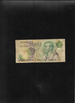 Rar! Ghana 2 cedis 1977 seria1819543 foto