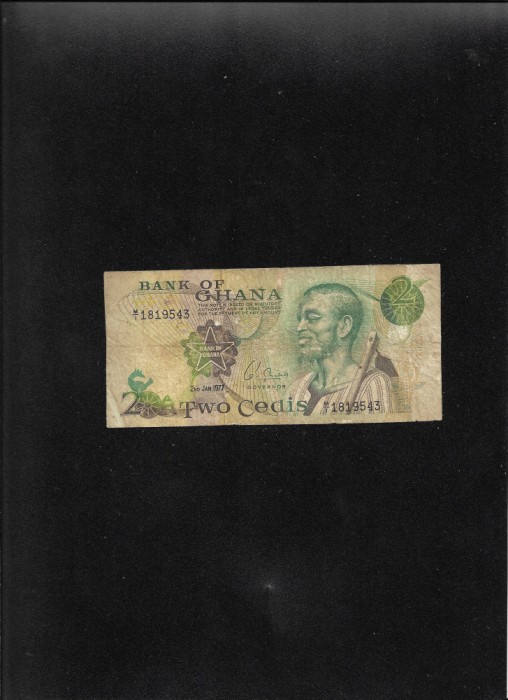 Rar! Ghana 2 cedis 1977 seria1819543