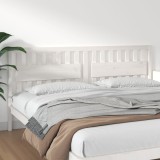 Cumpara ieftin Tăblie de pat, alb, 205,5x4x100 cm, lemn masiv de pin