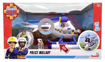 POMPIERUL SAM ELICOPERUL DE POLITIE WALLABY SuperHeroes ToysZone foto