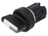 Comutator rotativ 22mm alb 3 poziții