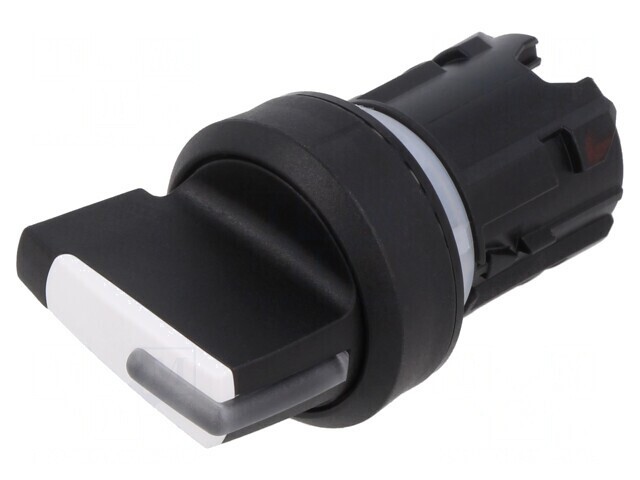 Comutator rotativ 22mm alb 3 poziții