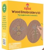 Cumpara ieftin Set de broderie din lemn - Insecte Kipod