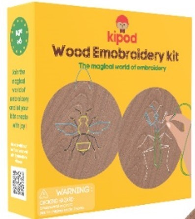 Set de broderie din lemn - Insecte Kipod