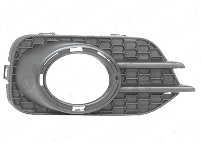 Grila bara Volkswagen Tiguan (5n2), 04.2011-05.2016, fata, Dreapta, Track&amp;amp;Field, cu gauri pt. rama proiector; cu gaura proiector