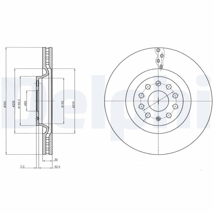 DELPHI BG9109C Disc frana