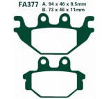 Set placute frana EBC FA377 - Adly - CAN-AM 250 - Kymco KXR - Maxxer - MXU 250-500 - TGB Blade - Yamaha YZF-R 125 (08-13), Oem