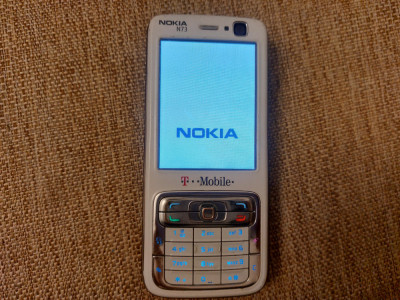 Telefon Rar Colectie Nokia N73 White/Black Liber retea Livrare gratuita! foto