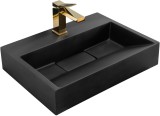 Lavoar din conglomerat GOYA BLACK MAT 50CM, REA