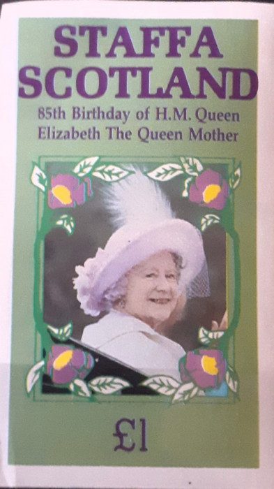 Staffa island 85 de ani de naștere a lui H.M. Regina Elisabeta Regina Mama MNH