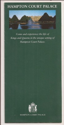 Anglia - Pliant turistic - Hampton Court Palace, anii 90 foto