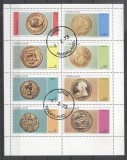 Nagaland 1973 Coins, sheetlet, used T.059