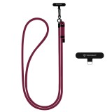 Lanyard telefon Techsuit Rope Crossbody Strap RCS1-28, rosu inchis