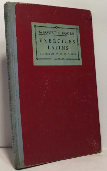 Exercices latines / CH. Maquet