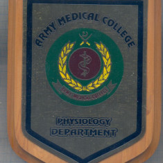 AZ 524 MEDALIE-PLACHETA -MEDICINA MILITARA - COLEGIUL MEDICAL MILITAR -PAKISTAN