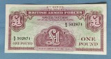 Bancnota UK British Armed Forces 1 Pound 1962 S871, Europa, Numismatica, Colectie