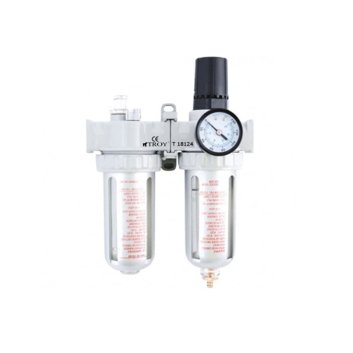 Filtru - Regulator - Uleietoare Troy 18624, 1 4, 10-120 psi, 0-8 bari