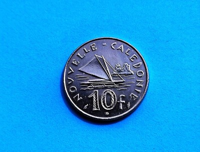 10 Francs 1990 Noua Caledonie-AUNC foto