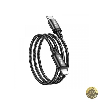 Cablu Date si Incarcare USB-C - Lightning HOCO X89 20W 1m Negru foto