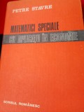 MATEMATICI SPECIALE CU APLICATII IN ECONOMIE PETRE STAVRE