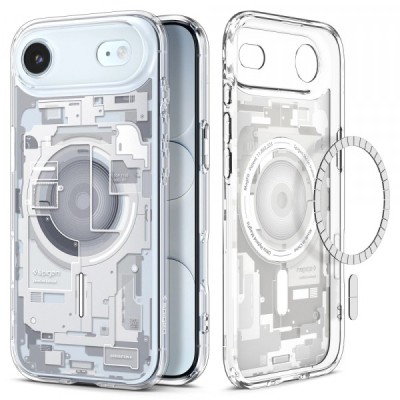 Husa MagSafe pentru Apple iPhone 17 Air, Spigen, Ultra Hybrid Zero One, Alba foto