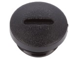 Capac de protecție neagră poliamidă filet metric M16 1.5