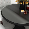 VidaXL Folie de protecție masă, mat, &Oslash; 90 cm, PVC, 2 mm
