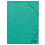 Mapă prespan cu elastic, Verde, 25,5x34,5 cm, CMCLASS