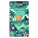eSIM Saint Vincent and Grenadines, Unlimited Plus, 10 Days