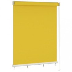 Jaluzea tip rulou de exterior, galben, 200x140 cm foto