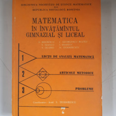 Matematica in invatamantul gimnazial si liceal - N.Teodorescu - vol.2