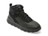 Ghete GEOX negre, U46FDC, din piele naturala
