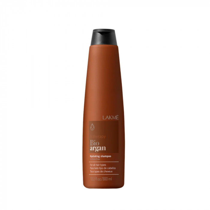 Sampon cu ulei de argan 100% organic, Lakme K.Therapy, Bio Argan Shampoo, 300ml