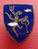 Insigna de butoniera Interbelica Romania Arte, Muzică și Teatru