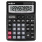 Calculator de birou Rebel, 12 cifre, functie stergere, numere negative, Grand Total, memorie, Negru