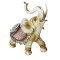 Statueta Decorativa, Elefant cu trompa in sus, Crem, 20 cm, GA24505