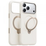 Husa MagSafe pentru Apple iPhone 17 Pro, Torras, QPRO Silicone, Alba