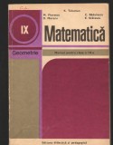 C8869 MATEMATICA, GEOMETRIE, MANUAL PENTRU CLASA a IX- a - K. TELEMAN, FLORESCU