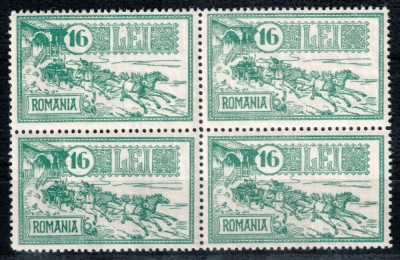 Romania 1932, LP 103, 30 de ani de la inaugurarea Palatului PTT, bloc de 4, MNH LUX! foto