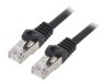 Patch cord S/FTP 6a 0,5m LSZH negru 27AWG, Gembird