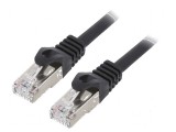 Patch cord S/FTP 6a 0,5m LSZH negru 27AWG, Gembird