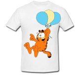 Tricou &quot; Garfield cu baloane &quot;