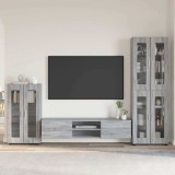 Cumpara ieftin Set comoda TV FLORIN 3 buc. 150 x 39 x 30 cm Sonoma gri