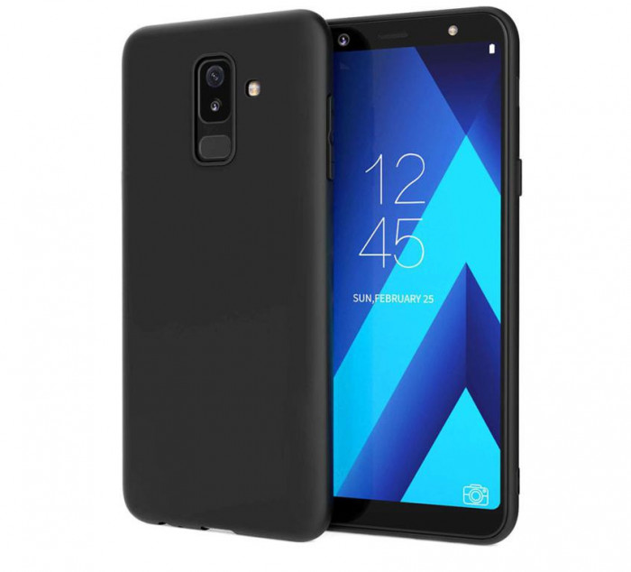 Husa Telefon Silicon Samsung Galaxy A6+ 2018 a605 J8 J810 Matte Black