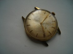Ceas mecanic elevetian Cornavin Geneve Super Flat de Luxe 17 rubine, secundar periferic, defect, cheita blocata