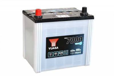Baterie Yuasa 12V 65AH/620A YBX7000 EFB Start Stop Plus (L+ Terminal subțire (vehicule japoneze)) 232x173x225 B00 (EFB/pornire) foto
