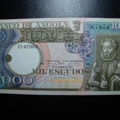 ANGOLA 1000 ESCUDOS 1973 EXCELENTA