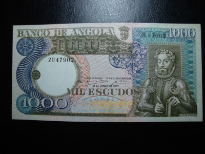 ANGOLA 1000 ESCUDOS 1973 EXCELENTA foto