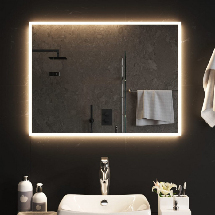 Oglinda de baie cu LED, 60x80 cm GartenMobel Dekor